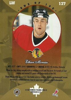 1996-97 Donruss Canadian Ice - Canadian Gold Press Proofs #127 Ethan Moreau Back