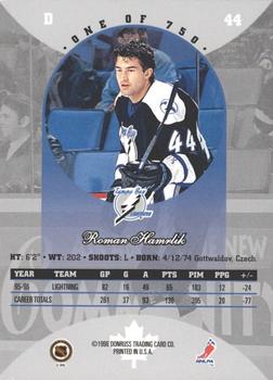 1996-97 Donruss Canadian Ice - Canadian Red Press Proofs #44 Roman Hamrlik Back