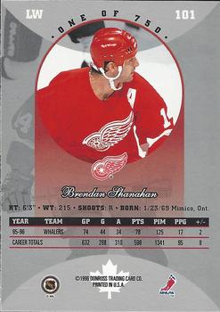 1996-97 Donruss Canadian Ice - Canadian Red Press Proofs #101 Brendan Shanahan Back