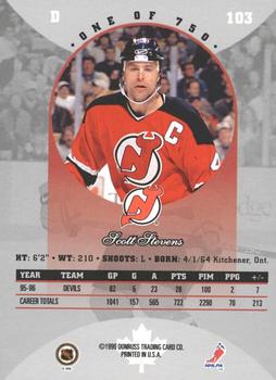 1996-97 Donruss Canadian Ice - Canadian Red Press Proofs #103 Scott Stevens Back