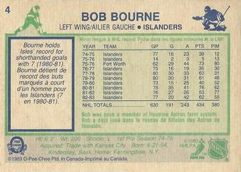 1983-84 O-Pee-Chee #4 Bob Bourne Back