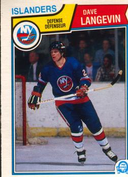 1983-84 O-Pee-Chee #11 Dave Langevin Front