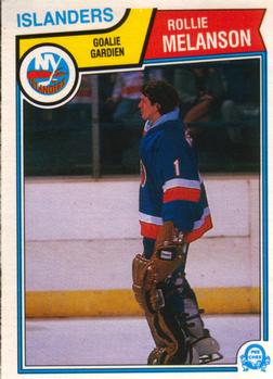 1983-84 O-Pee-Chee #12 Rollie Melanson Front