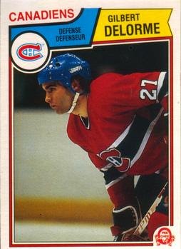 1983-84 O-Pee-Chee #186 Gilbert Delorme Front
