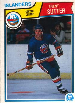 1983-84 O-Pee-Chee #18 Brent Sutter Front