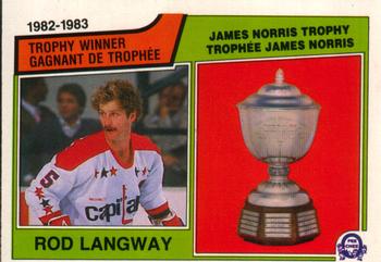 1983-84 O-Pee-Chee #207 Rod Langway Front