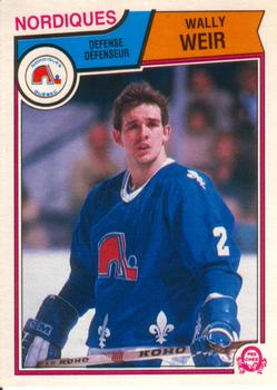1983-84 O-Pee-Chee #306 Wally Weir Front