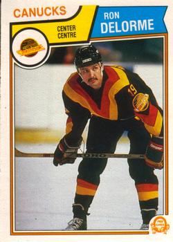 1983-84 O-Pee-Chee #348 Ron Delorme Front