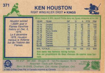 1983-84 O-Pee-Chee #371 Ken Houston Back