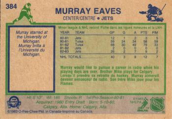 1983-84 O-Pee-Chee #384 Murray Eaves Back