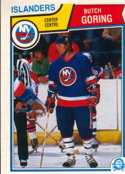 1983-84 O-Pee-Chee #7 Butch Goring Front