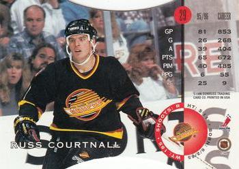 1996-97 Leaf - Press Proofs #29 Russ Courtnall Back