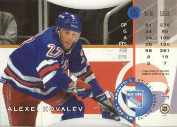 1996-97 Leaf - Press Proofs #135 Alexei Kovalev Back