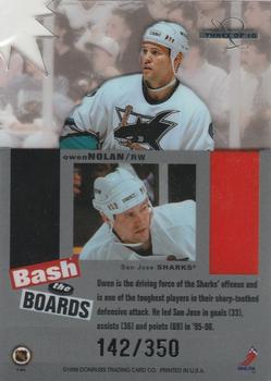 1996-97 Leaf Limited - Bash The Boards Limited Edition #3 Owen Nolan Back