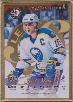 1996-97 Leaf Preferred - Steel Gold #22 Pat LaFontaine Back