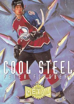1996-97 Metal Universe - Cool Steel Super Power #2 Peter Forsberg Front