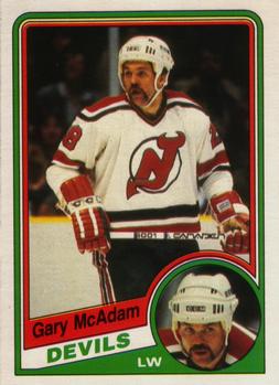 1984-85 O-Pee-Chee #117 Gary McAdam Front