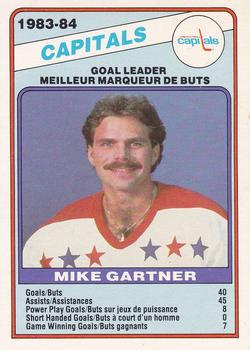1984-85 O-Pee-Chee #370 Mike Gartner Front