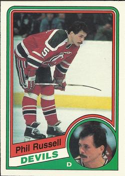 1984-85 O-Pee-Chee #120 Phil Russell Front