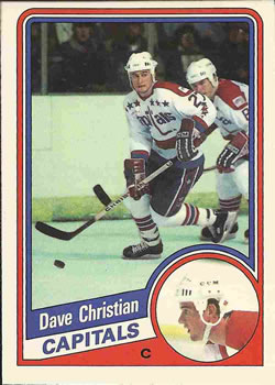 1984-85 O-Pee-Chee #195 Dave Christian Front