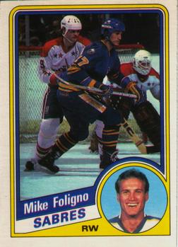 1984-85 O-Pee-Chee #20 Mike Foligno Front