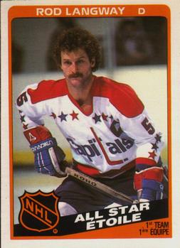 1984-85 O-Pee-Chee #210 Rod Langway Front