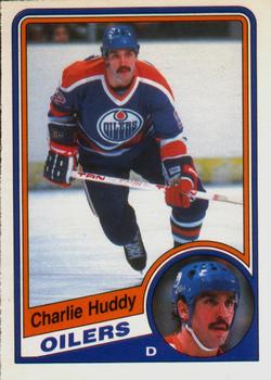 1984-85 O-Pee-Chee #244 Charlie Huddy Front