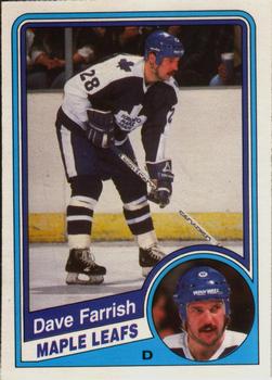 1984-85 O-Pee-Chee #301 Dave Farrish Front