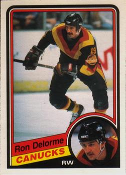 1984-85 O-Pee-Chee #316 Ron Delorme Front