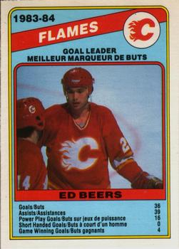 1984-85 O-Pee-Chee #354 Ed Beers Front
