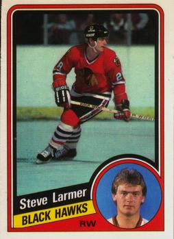 1984-85 O-Pee-Chee #37 Steve Larmer Front
