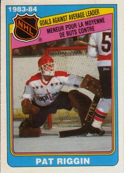 1984-85 O-Pee-Chee #386 Pat Riggin Front