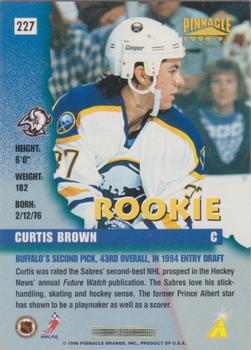 1996-97 Pinnacle - Artist's Proofs #227 Curtis Brown Back