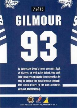 1996-97 Pinnacle - By the Numbers Premium Stock #7 Doug Gilmour Back