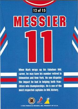 1996-97 Pinnacle - By the Numbers Premium Stock #12 Mark Messier Back