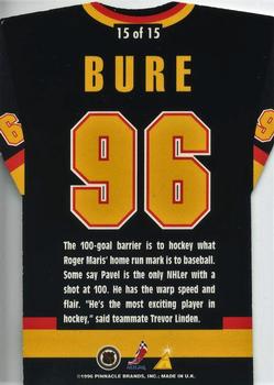 1996-97 Pinnacle - By the Numbers Premium Stock #15 Pavel Bure Back