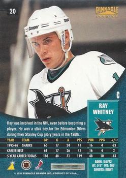 1996-97 Pinnacle - Foil #20 Ray Whitney Back