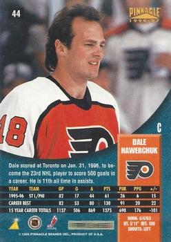 1996-97 Pinnacle - Foil #44 Dale Hawerchuk Back