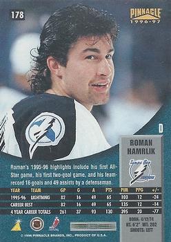 1996-97 Pinnacle - Foil #178 Roman Hamrlik Back