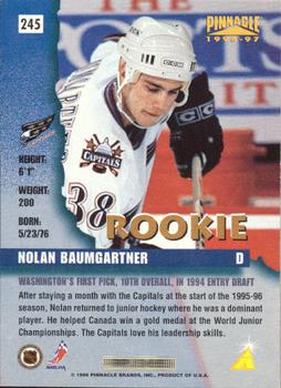 1996-97 Pinnacle - Foil #245 Nolan Baumgartner Back