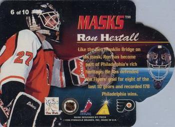 1996-97 Pinnacle Masks Promotional Display Card #10 Kelly Hrudey