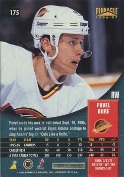 1996-97 Pinnacle - Premium Stock #175 Pavel Bure Back