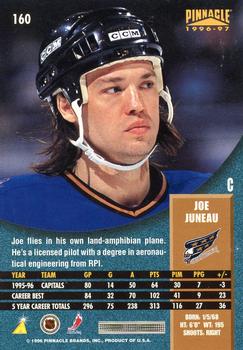 1996-97 Pinnacle - Premium Stock #160 Joe Juneau Back