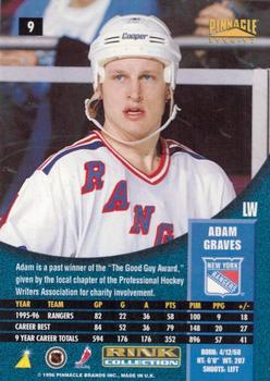 1996-97 Pinnacle - Rink Collection #9 Adam Graves Back