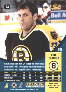 1996-97 Pinnacle - Rink Collection #23 Rick Tocchet Back