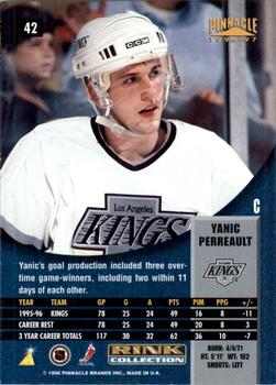 1996-97 Pinnacle - Rink Collection #42 Yanic Perreault Back