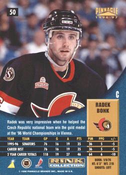1996-97 Pinnacle - Rink Collection #50 Radek Bonk Back