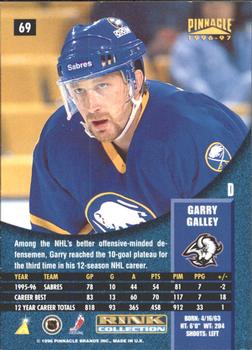 1996-97 Pinnacle - Rink Collection #69 Garry Galley Back