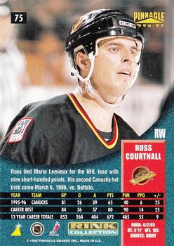 1996-97 Pinnacle - Rink Collection #75 Russ Courtnall Back
