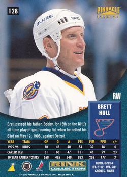 1996-97 Pinnacle - Rink Collection #128 Brett Hull Back